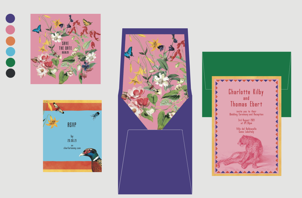 Floral Wedding stationery Dododesign&amp;Co.